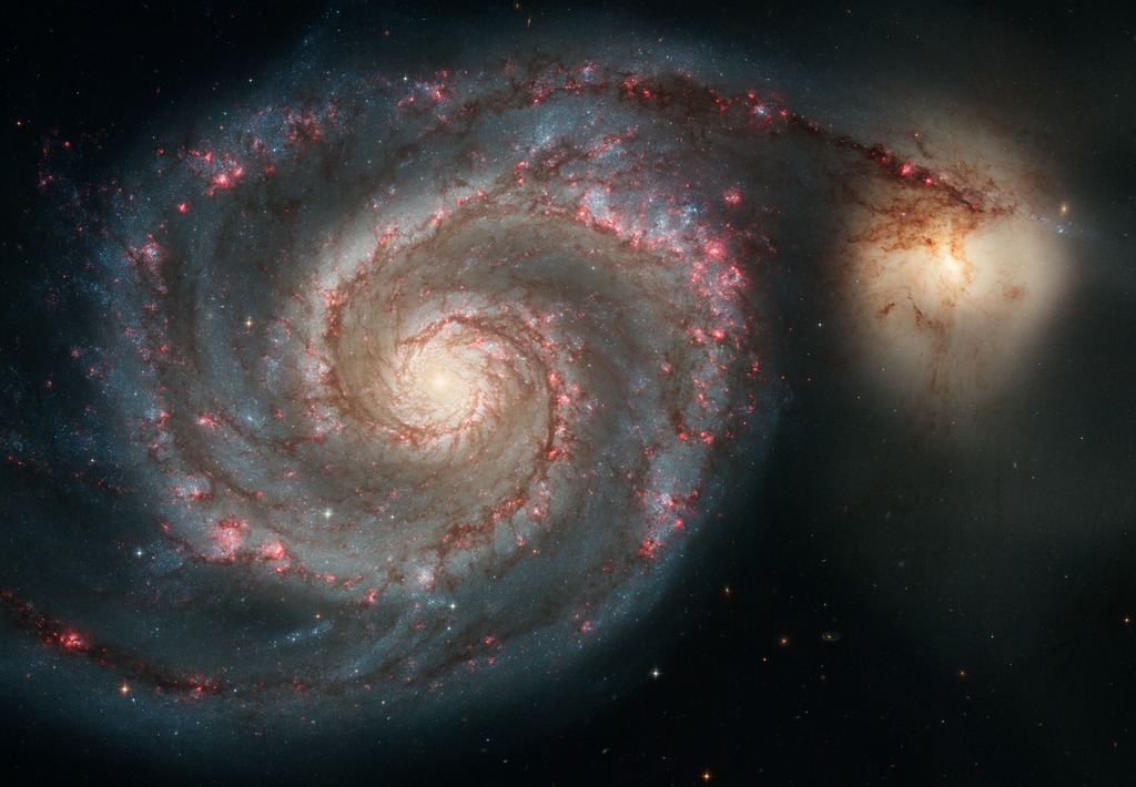 The Whirlpool Galaxy and Companion Galaxy