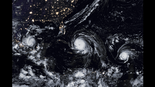 VIIRS imagery of Katia, Irma, and Jose