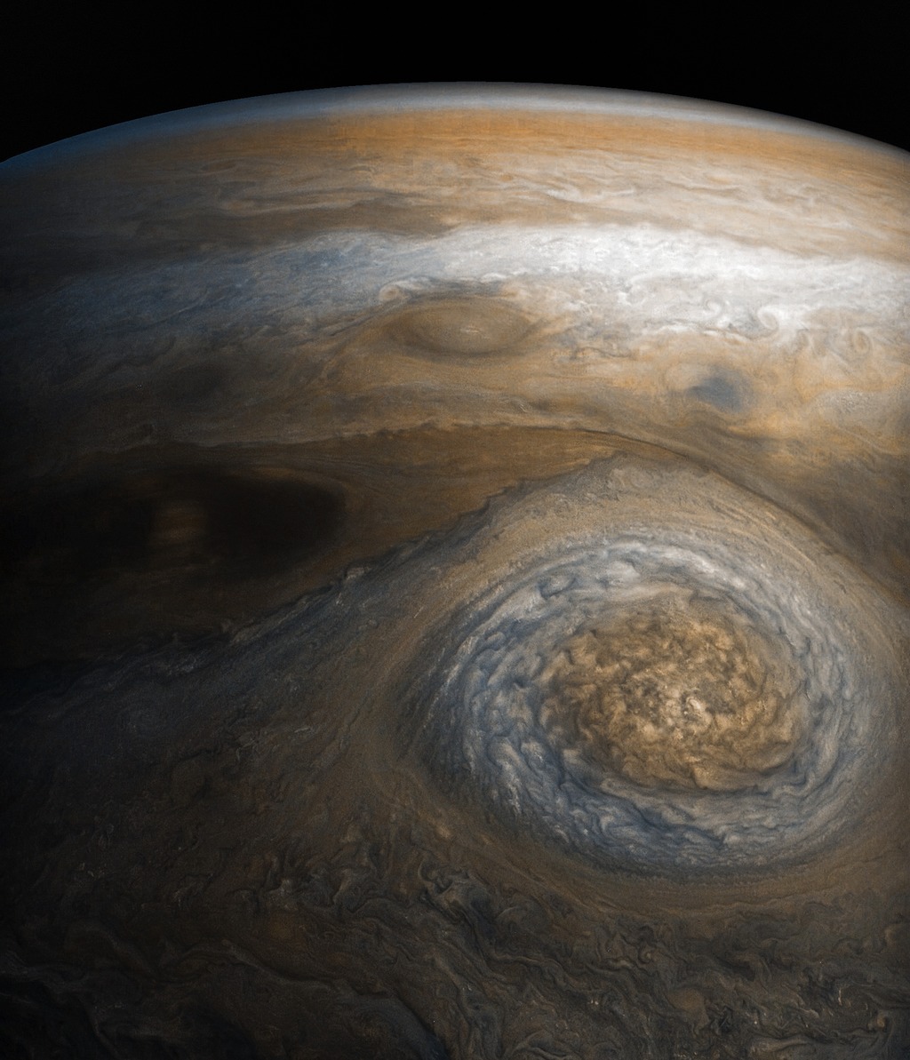 A storm on Jupiter