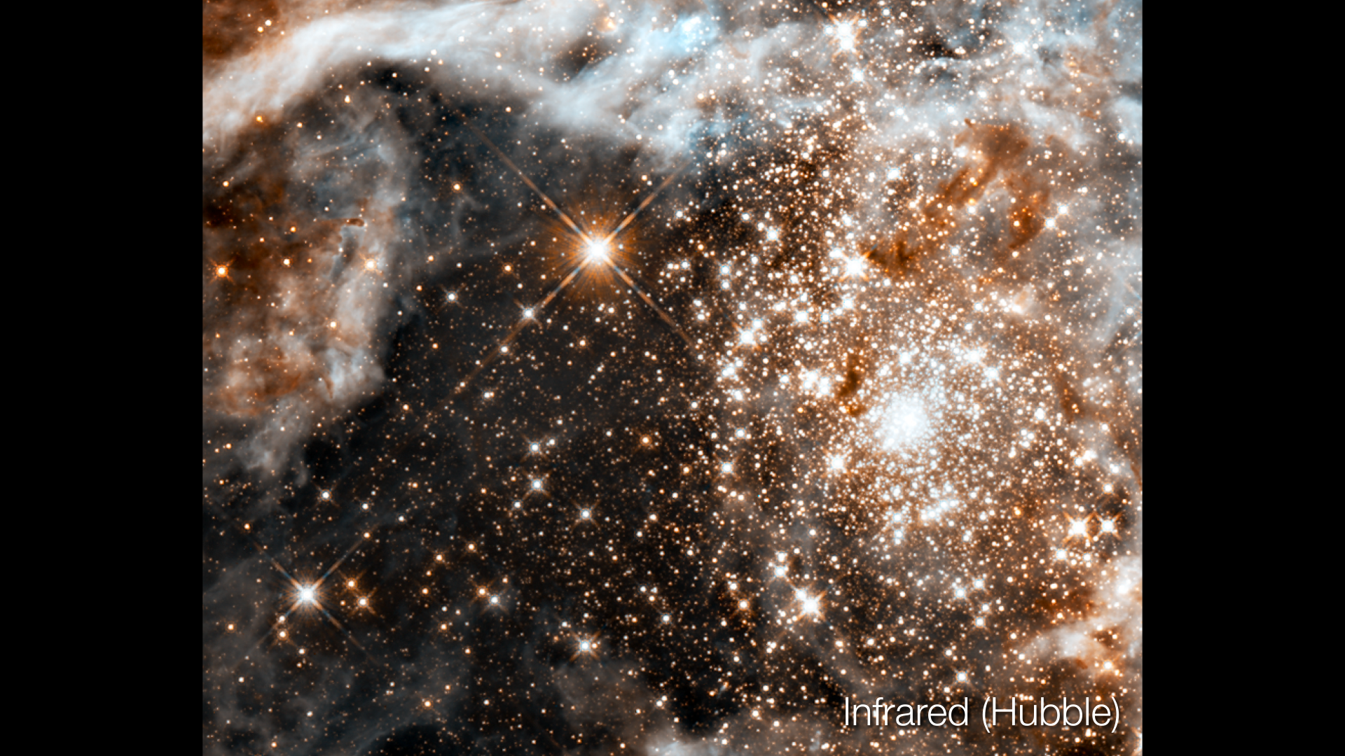 Infrared image of 30 Doradus 