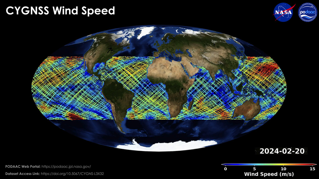 Animation of wind speed